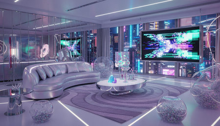 Living Room Interior Home Decor Background