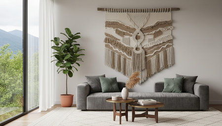 Living Room Interior Home Decor Background