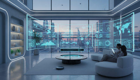 Living Room Interior Home Decor Backgroundの写真素材