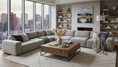 Living Room Interior Home Decor Background