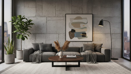 Living Room Interior Home Decor Background
