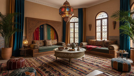 Living Room Interior Home Decor Background