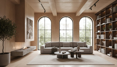 Living Room Interior Home Decor Background