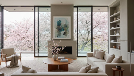 Living Room Interior Home Decor Background
