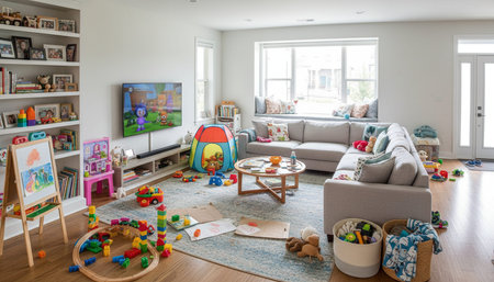 Living Room Interior Home Decor Background