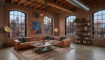 Living Room Interior Home Decor Backgroundの写真素材