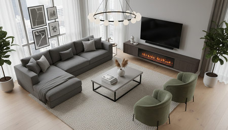 Living Room Interior Home Decor Background
