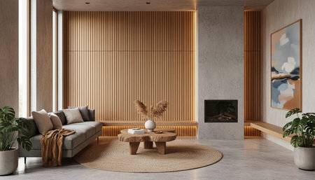 Living Room Interior Home Decor Background