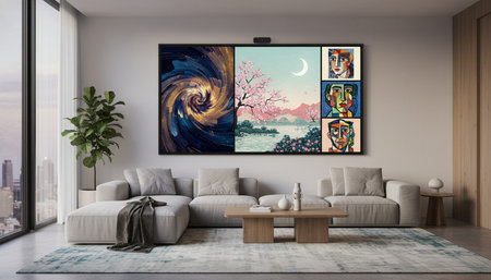 Living Room Interior Home Decor Background