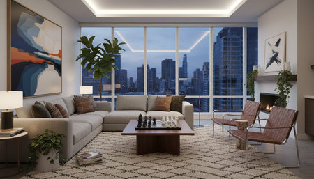 Living Room Interior Home Decor Background
