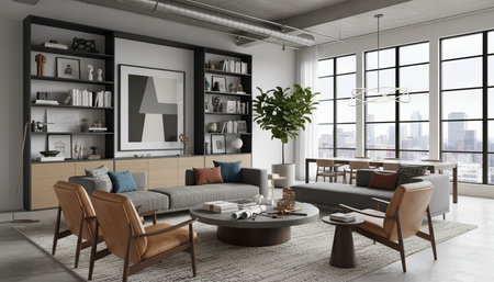 Living Room Interior Home Decor Background