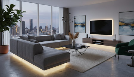 Living Room Interior Home Decor Background