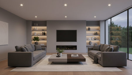 Living Room Interior Home Decor Background