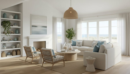 Living Room Interior Home Decor Background