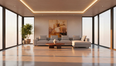 Living Room Interior Home Decor Background