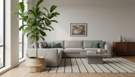 Living Room Interior Home Decor Background