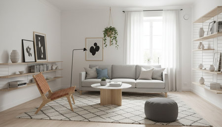 Living Room Interior Home Decor Background