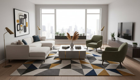 Living Room Interior Home Decor Background