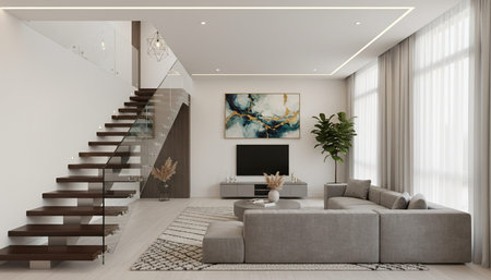 Living Room Interior Home Decor Background