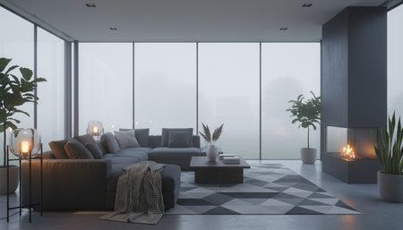 Living Room Interior Home Decor Background
