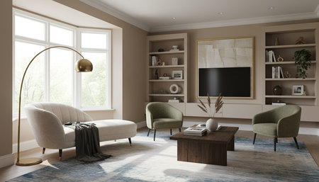 Living Room Interior Home Decor Background