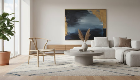 Living Room Interior Home Decor Background