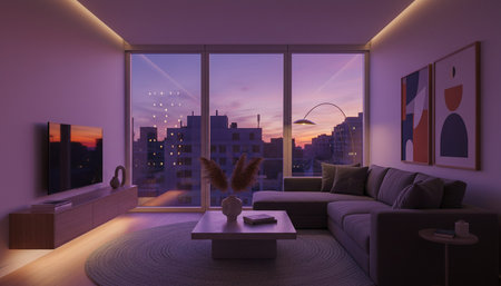 Living Room Interior Home Decor Background