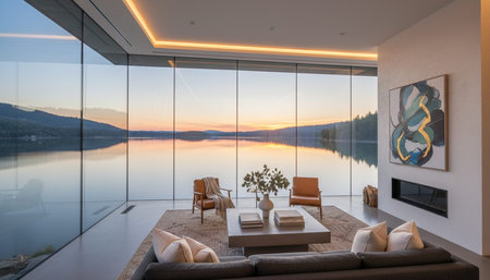 Living Room Interior Home Decor Background