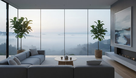 Living Room Interior Home Decor Background