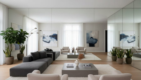 Living Room Interior Home Decor Background