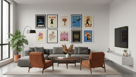 Living Room Interior Home Decor Background