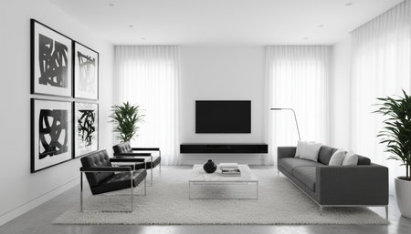 Living Room Interior Home Decor Background