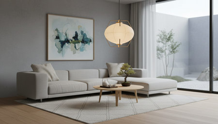 Living Room Interior Home Decor Background