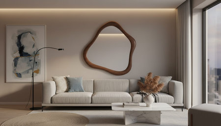 Living Room Interior Home Decor Background