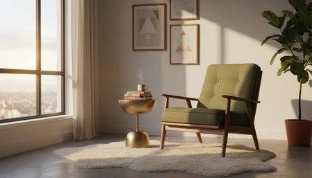 Living Room Interior Home Decor Background