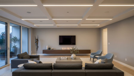 Living Room Interior Home Decor Background