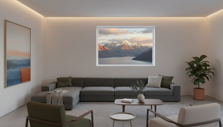 Living Room Interior Home Decor Background