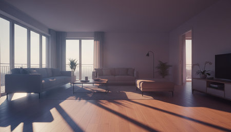 Living Room Interior Home Decor Background