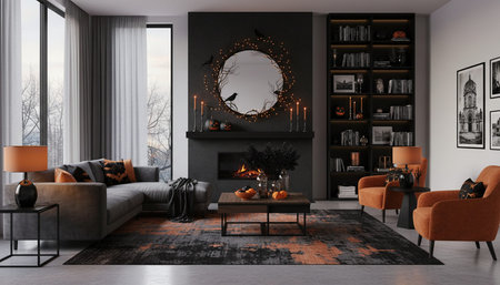 Indoor Living Room Home Decor Background
