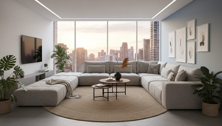 Indoor Living Room Home Decor Background