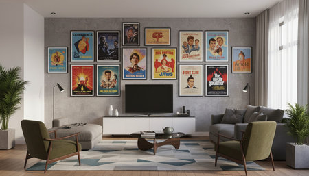 Indoor Living Room Home Decor Background