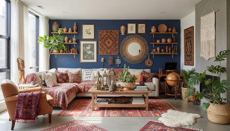 Indoor Living Room Home Decor Background