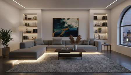Indoor Living Room Home Decor Background