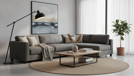 Indoor Living Room Home Decor Background