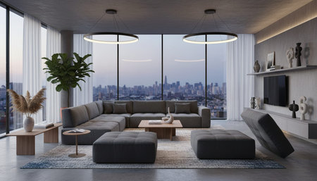 Indoor Living Room Home Decor Background