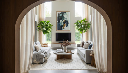 Indoor Living Room Home Decor Background