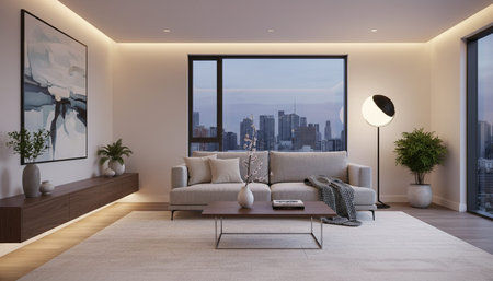 Indoor Living Room Home Decor Background