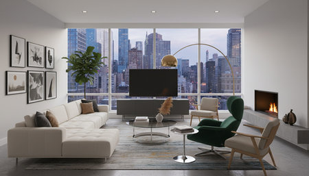 Indoor Living Room Home Decor Background