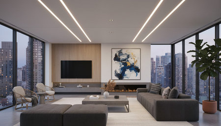 Indoor Living Room Home Decor Background