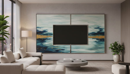 Indoor Living Room Home Decor Background